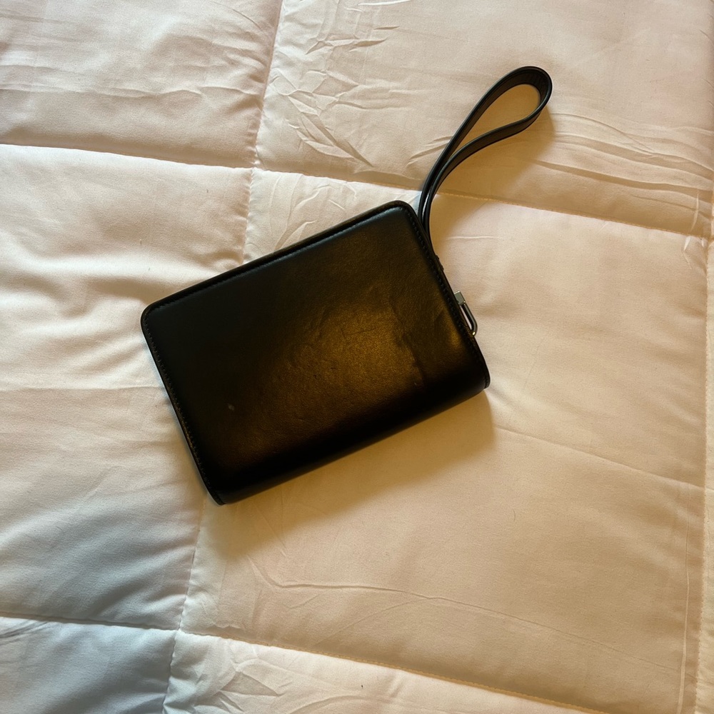 AMIRI Black Leather Wristlet Bag - Picture 3 of 3